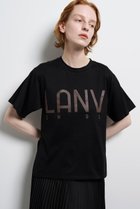 【ランバン オン ブルー/LANVIN en Bleu】のLANVIN EN BLEU ロゴTシャツ ブラック|ID: prp329100004872626 ipo3291000000036342799