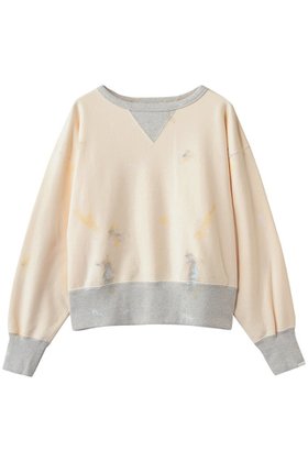 【オブラダ/Oblada】のペイント W GAZETTE スウェット 人気、トレンドファッション・服の通販 founy(ファニー) ファッション Fashion レディースファッション Fashion for Women トップス・カットソー Cut & Sew Tops シャツ・ブラウス・オフィスカジュアル Elegant Blouses & Button-Ups レディースパーカー・カジュアルフーディー Casual Hoodies & Sweatshirts ロングTシャツ・Tシャツ Longline T-Shirts & Tees スウェット・クルーネックトップス Sweatshirts & Crewnecks / Relaxed Fit Sweat Tops カットソー・ベーシックTシャツ Cut-and-Sewn Tops / Stretch Tees & Basics スウェット / スエット Sweatshirt, Sweatwear |ID:prp329100004872642