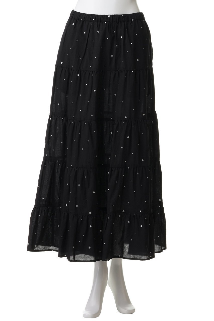 【クチュールドアダム/COUTURE D'ADAM】のグリッターティアードスカート 人気、トレンドファッション・服の通販 founy(ファニー) 　ファッション　Fashion　レディースファッション　Fashion for Women　スカート　Skirts　ティアードスカート　Tiered Skirts　ロングスカート　Long Skirts / Maxi & Midi Skirts　インド　Indian Textile　グリッター　Glitter, Sparkle　シンプル　Simple, Minimal　ティアード　Tiered, Tiered Style　バランス　Balance, Style Balance　ロング　Long, Long-Length　other-2|ID: prp329100004872647 ipo3291000000036342956