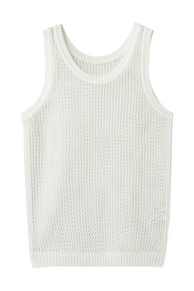 【ミディウミソリッド/MIDIUMISOLID】 mesh tank P/O プルオーバー人気、トレンドファッション・服の通販 founy(ファニー) ファッション Fashion レディースファッション Fashion for Women トップス・カットソー Cut & Sew Tops ニット Knit Tops & Sweaters カジュアルプルオーバー・ニットトップス Pullovers & Knit Tops / Casual Pullovers カットソー Cut and Sewn Top スポーティ Sporty, Casual Athletic タンク Tank Top, Sleeveless Top トレンド Trend, Trending Now ベスト Vest, Waistcoat メッシュ Mesh, Net Fabric 夏 Summer 春 Spring |ID:prp329100004872670