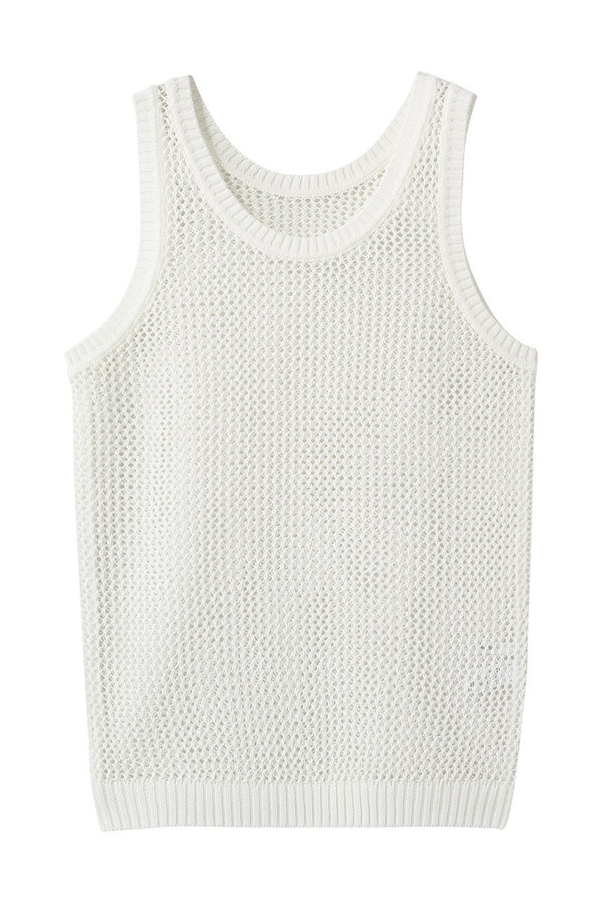 【ミディウミソリッド/MIDIUMISOLID】のmesh tank P/O プルオーバー インテリア・キッズ・メンズ・レディースファッション・服の通販 founy(ファニー) 　ファッション　Fashion　レディースファッション　Fashion for Women　トップス・カットソー　Cut & Sew Tops　ニット　Knit Tops & Sweaters　カジュアルプルオーバー・ニットトップス　Pullovers & Knit Tops / Casual Pullovers　カットソー　Cut and Sewn Top　スポーティ　Sporty, Casual Athletic　タンク　Tank Top, Sleeveless Top　トレンド　Trend, Trending Now　ベスト　Vest, Waistcoat　メッシュ　Mesh, Net Fabric　夏　Summer　春　Spring　off white|ID: prp329100004872670 ipo3291000000036892811