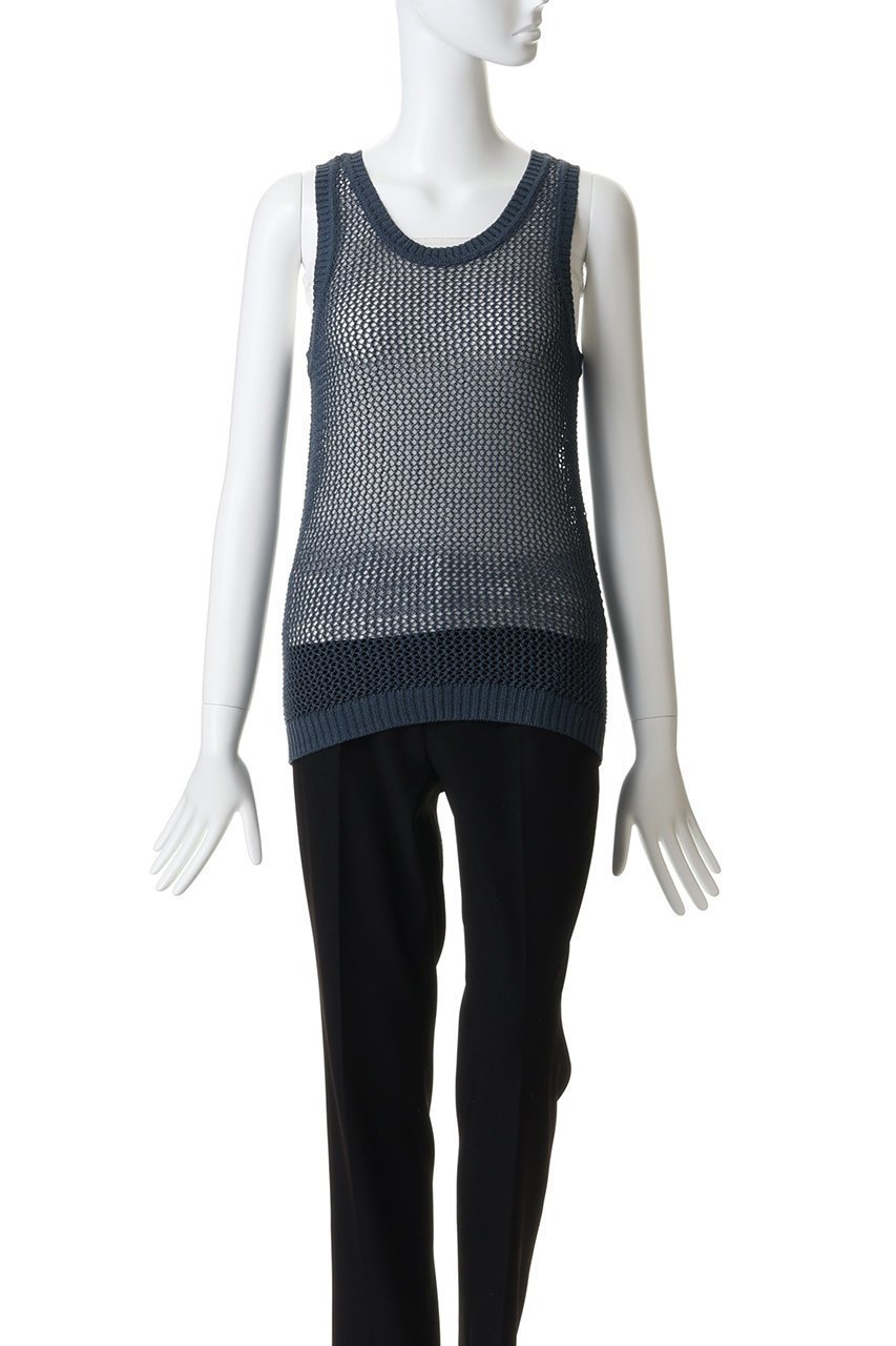 【ミディウミソリッド/MIDIUMISOLID】のmesh tank P/O プルオーバー 人気、トレンドファッション・服の通販 founy(ファニー) 　ファッション　Fashion　レディースファッション　Fashion for Women　トップス・カットソー　Cut & Sew Tops　ニット　Knit Tops & Sweaters　カジュアルプルオーバー・ニットトップス　Pullovers & Knit Tops / Casual Pullovers　カットソー　Cut and Sewn Top　スポーティ　Sporty, Casual Athletic　タンク　Tank Top, Sleeveless Top　トレンド　Trend, Trending Now　ベスト　Vest, Waistcoat　メッシュ　Mesh, Net Fabric　夏　Summer　春　Spring　other-2|ID: prp329100004872670 ipo3291000000036892814