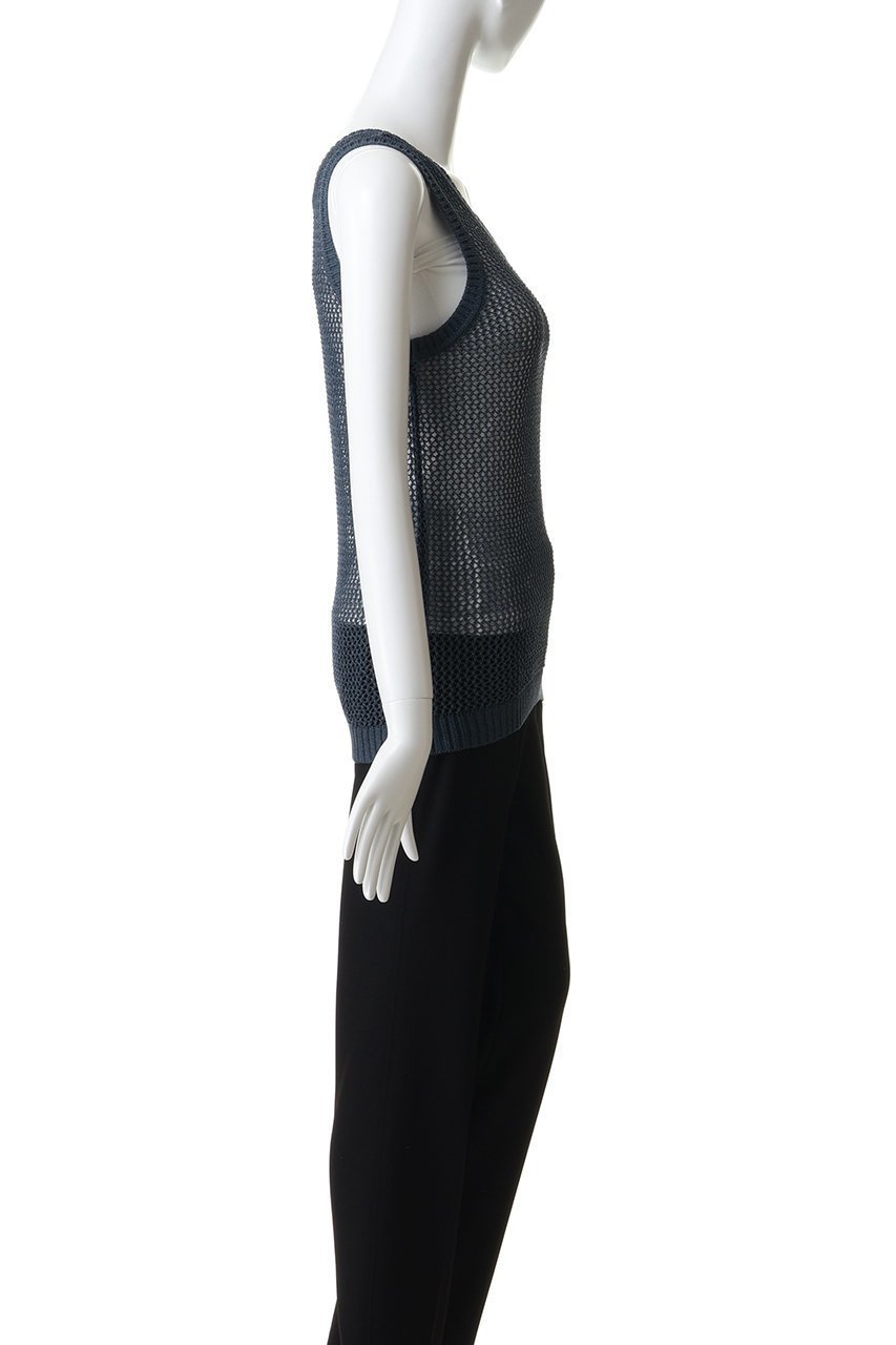 【ミディウミソリッド/MIDIUMISOLID】のmesh tank P/O プルオーバー 人気、トレンドファッション・服の通販 founy(ファニー) 　ファッション　Fashion　レディースファッション　Fashion for Women　トップス・カットソー　Cut & Sew Tops　ニット　Knit Tops & Sweaters　カジュアルプルオーバー・ニットトップス　Pullovers & Knit Tops / Casual Pullovers　カットソー　Cut and Sewn Top　スポーティ　Sporty, Casual Athletic　タンク　Tank Top, Sleeveless Top　トレンド　Trend, Trending Now　ベスト　Vest, Waistcoat　メッシュ　Mesh, Net Fabric　夏　Summer　春　Spring　other-3|ID: prp329100004872670 ipo3291000000036892815