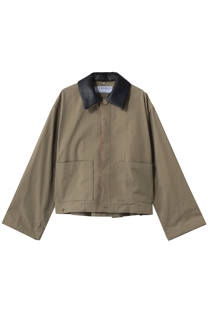 【サードマガジン/THIRD MAGAZINE】のレザーカラーカバーオール インテリア・キッズ・メンズ・レディースファッション・服の通販 founy(ファニー) 　ファッション　Fashion　レディースファッション　Fashion for Women　アウター　Coat / Outerwear Collection　レディースジャケット・軽アウター　Jackets　コンパクト　Compact, Small Size　ジャケット　Jacket, Outerwear　バランス　Balance, Style Balance　ベージュ|ID: prp329100004872673 ipo3291000000036343158