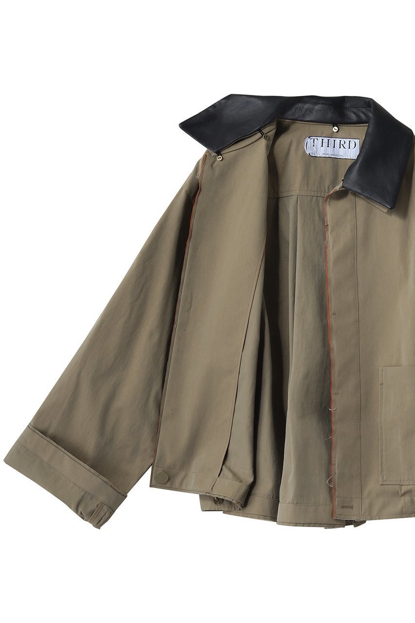 【サードマガジン/THIRD MAGAZINE】のレザーカラーカバーオール 人気、トレンドファッション・服の通販 founy(ファニー) 　ファッション　Fashion　レディースファッション　Fashion for Women　アウター　Coat / Outerwear Collection　レディースジャケット・軽アウター　Jackets　コンパクト　Compact, Small Size　ジャケット　Jacket, Outerwear　バランス　Balance, Style Balance　other-6|ID: prp329100004872673 ipo3291000000036343164