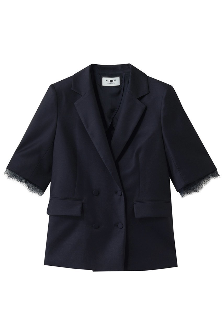 【サードマガジン/THIRD MAGAZINE】の#25 JACKET インテリア・キッズ・メンズ・レディースファッション・服の通販 founy(ファニー) 　ファッション　Fashion　レディースファッション　Fashion for Women　アウター　Coat / Outerwear Collection　レディースジャケット・軽アウター　Jackets　シルク　Silk, 100% Silk　ジャケット　Jacket, Outerwear　マニッシュ　Mannish, Boyish　リュクス　Luxury, Elegant, High-End, Chic　レース　Lace, Lace Fabric　夏　Summer　春　Spring　S/S・春夏　SS, Spring/Summer, Warm Season　ネイビー|ID: prp329100004872674 ipo3291000000036343168