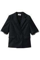 【サードマガジン/THIRD MAGAZINE】の#25 JACKET 人気、トレンドファッション・服の通販 founy(ファニー) ファッション Fashion レディースファッション Fashion for Women アウター Coat / Outerwear Collection レディースジャケット・軽アウター Jackets シルク Silk, 100% Silk ジャケット Jacket, Outerwear マニッシュ Mannish, Boyish リュクス Luxury, Elegant, High-End, Chic レース Lace, Lace Fabric 夏 Summer 春 Spring S/S・春夏 SS, Spring/Summer, Warm Season thumbnail ブラック|ID: prp329100004872674 ipo3291000000036343169