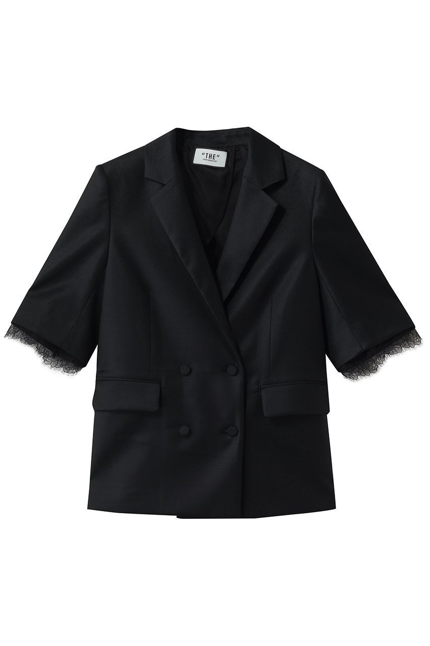 【サードマガジン/THIRD MAGAZINE】の#25 JACKET インテリア・キッズ・メンズ・レディースファッション・服の通販 founy(ファニー) 　ファッション　Fashion　レディースファッション　Fashion for Women　アウター　Coat / Outerwear Collection　レディースジャケット・軽アウター　Jackets　シルク　Silk, 100% Silk　ジャケット　Jacket, Outerwear　マニッシュ　Mannish, Boyish　リュクス　Luxury, Elegant, High-End, Chic　レース　Lace, Lace Fabric　夏　Summer　春　Spring　S/S・春夏　SS, Spring/Summer, Warm Season　ブラック|ID: prp329100004872674 ipo3291000000036892841