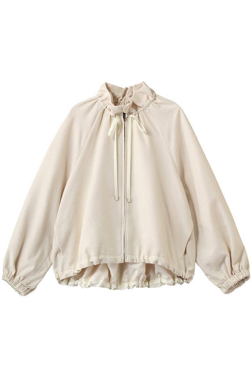 【アルアバイル/allureville】のスラブツィードギャザーBO 人気、トレンドファッション・服の通販 founy(ファニー) 　ファッション　Fashion　レディースファッション　Fashion for Women　アウター　Coat / Outerwear Collection　レディースジャケット・軽アウター　Jackets　ブルゾンジャケット・スポーティアウター　Blouson Jackets　ギャザー　Gathered, Ruffled　ジャケット　Jacket, Outerwear　ツイード　Twill, Twill Weave　バランス　Balance, Style Balance　フォルム　Silhouette, Form　ブルゾン　Blouson, Bomber Jacket　エレガント 上品　Elegant　 other-1|ID: prp329100004872676 ipo3291000000036343184