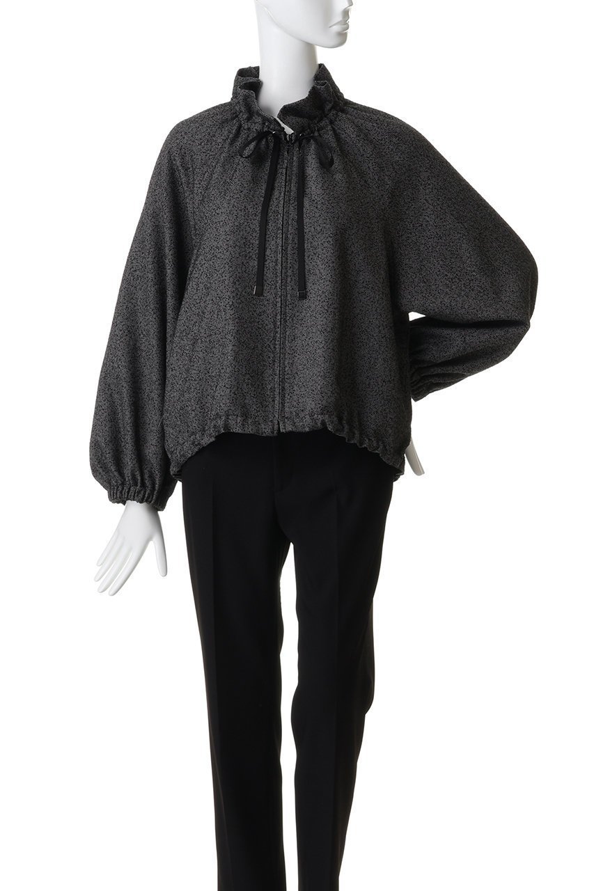 【アルアバイル/allureville】のスラブツィードギャザーBO 人気、トレンドファッション・服の通販 founy(ファニー) 　ファッション　Fashion　レディースファッション　Fashion for Women　アウター　Coat / Outerwear Collection　レディースジャケット・軽アウター　Jackets　ブルゾンジャケット・スポーティアウター　Blouson Jackets　ギャザー　Gathered, Ruffled　ジャケット　Jacket, Outerwear　ツイード　Twill, Twill Weave　バランス　Balance, Style Balance　フォルム　Silhouette, Form　ブルゾン　Blouson, Bomber Jacket　エレガント 上品　Elegant　other-2|ID: prp329100004872676 ipo3291000000036343187