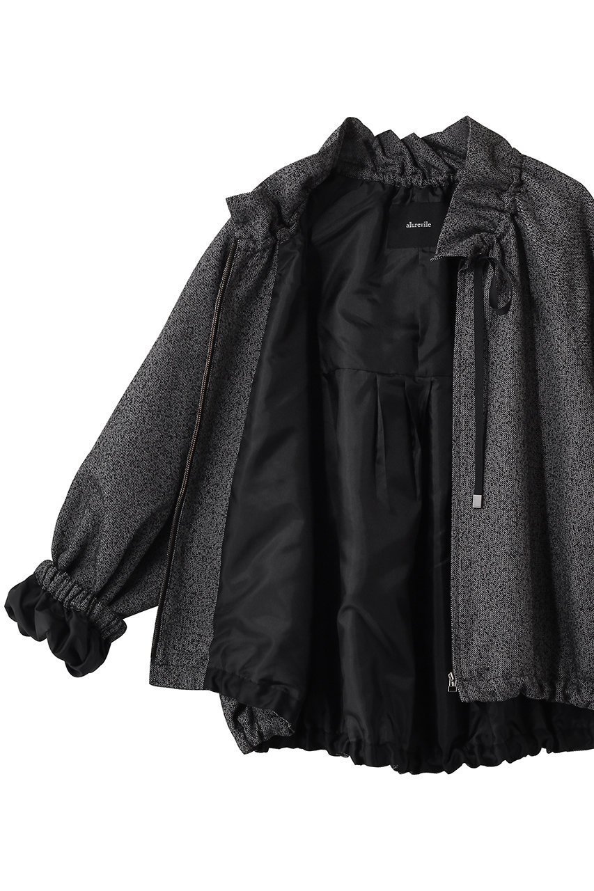 【アルアバイル/allureville】のスラブツィードギャザーBO 人気、トレンドファッション・服の通販 founy(ファニー) 　ファッション　Fashion　レディースファッション　Fashion for Women　アウター　Coat / Outerwear Collection　レディースジャケット・軽アウター　Jackets　ブルゾンジャケット・スポーティアウター　Blouson Jackets　ギャザー　Gathered, Ruffled　ジャケット　Jacket, Outerwear　ツイード　Twill, Twill Weave　バランス　Balance, Style Balance　フォルム　Silhouette, Form　ブルゾン　Blouson, Bomber Jacket　エレガント 上品　Elegant　other-6|ID: prp329100004872676 ipo3291000000036343191