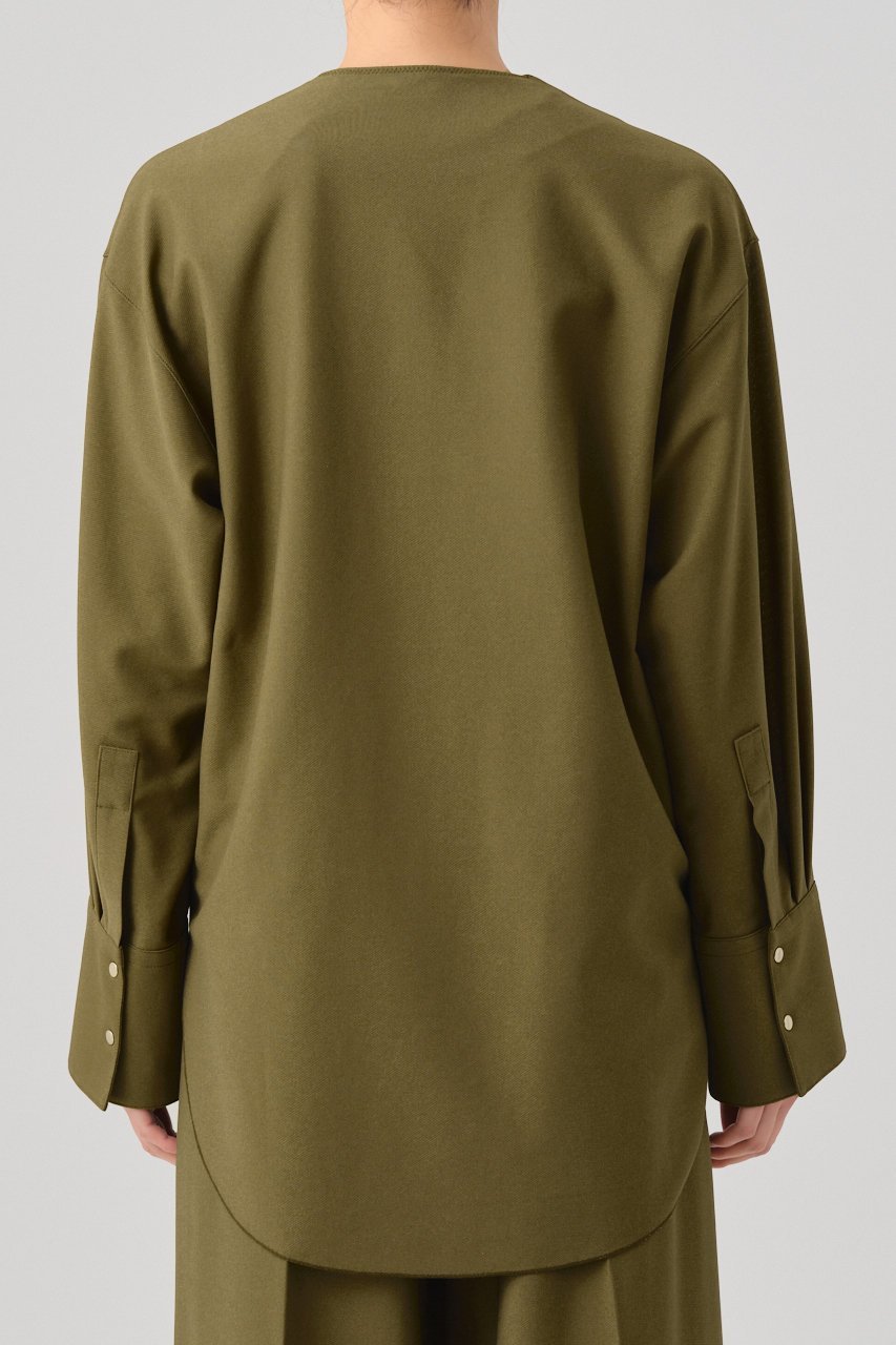 【グッド ピープル グッド ステッチング グッド プロダクト/GOOD PEOPLE GOOD STITCHING GOOD PRODUCT】のノーカラー イージー シャツジャケット 人気、トレンドファッション・服の通販 founy(ファニー) ファッション Fashion レディースファッション Fashion for Women アウター Coat / Outerwear Collection レディースジャケット・軽アウター Jackets おすすめ Recommended / Our Picks キュプラ Cupro, Eco Fabric ジャケット Jacket, Outerwear セットアップ Set-Up, Coordinated Outfit ドット Polka Dot, Dot Pattern 夏 Summer 春 Spring S/S・春夏 SS, Spring/Summer, Warm Season other-6|ID: prp329100004872691 ipo3291000000036343315