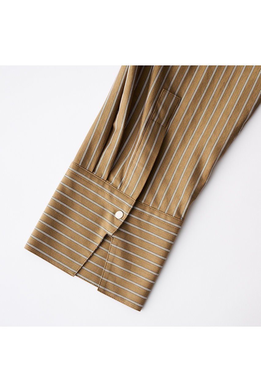 【グッド ピープル グッド ステッチング グッド プロダクト/GOOD PEOPLE GOOD STITCHING GOOD PRODUCT】のスキッパー プルオーバーシャツ 人気、トレンドファッション・服の通販 founy(ファニー) 　ファッション　Fashion　レディースファッション　Fashion for Women　トップス・カットソー　Cut & Sew Tops　シャツ・ブラウス・オフィスカジュアル　Elegant Blouses & Button-Ups　カジュアルプルオーバー・ニットトップス　Pullovers & Knit Tops / Casual Pullovers　カットソー　Cut and Sewn Top　スキッパー　Skipper, Open Collar　ストライプ　Stripe, Striped Pattern　スリーブ　Sleeve, Long Sleeve / Short Sleeve　ダブル　Double, Double-Breasted　ロング　Long, Long-Length　エレガント 上品　Elegant　other-4|ID: prp329100004872693 ipo3291000000036343332