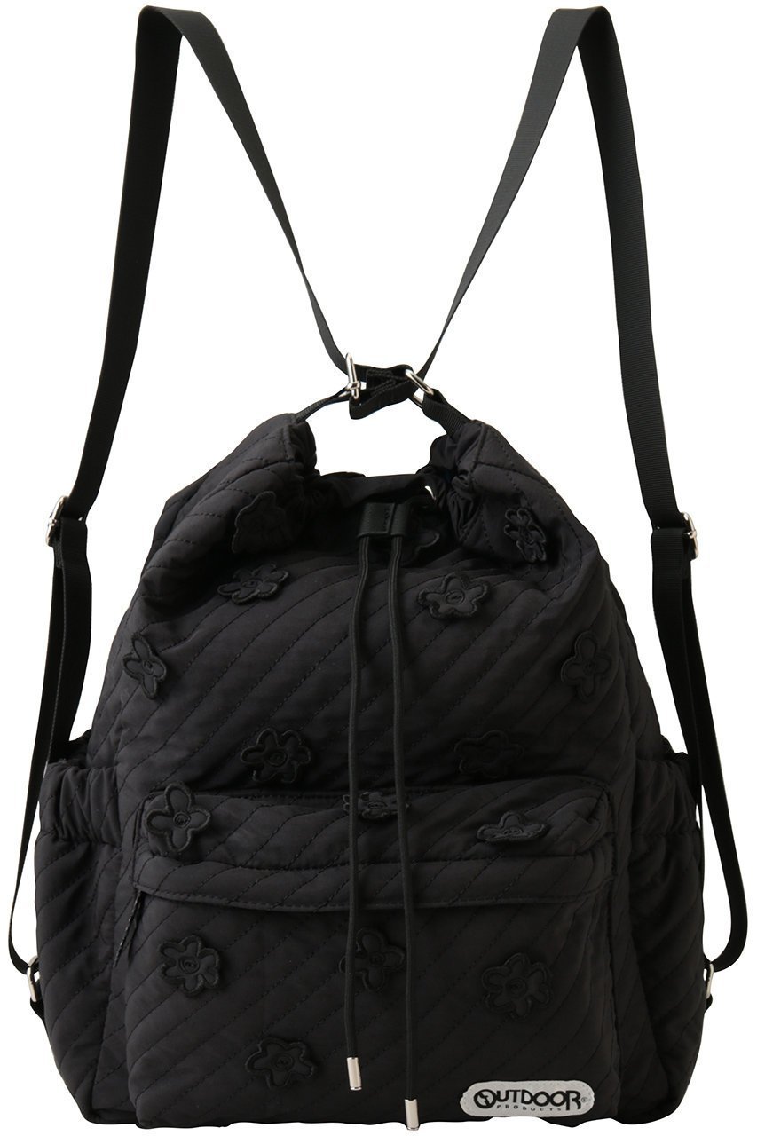 【ミュベール/MUVEIL】のアウトドアコラボ2WAYリュック インテリア・キッズ・メンズ・レディースファッション・服の通販 founy(ファニー) 　ファッション　Fashion　レディースファッション　Fashion for Women　バッグ　Bags　キルティング　Quilted, Quilting　スポーティ　Sporty, Casual Athletic　ドット　Polka Dot, Dot Pattern　バイアス　Bias, Diagonal Cut　フラワー　Flower, Floral　モチーフ　Motif, Design Theme　リュック　Backpack, Rucksack　手描き　Hand-Drawn, Illustrated　新作・新入荷　New Arrivals / New In　ブラック|ID: prp329100004872716 ipo3291000000036343495