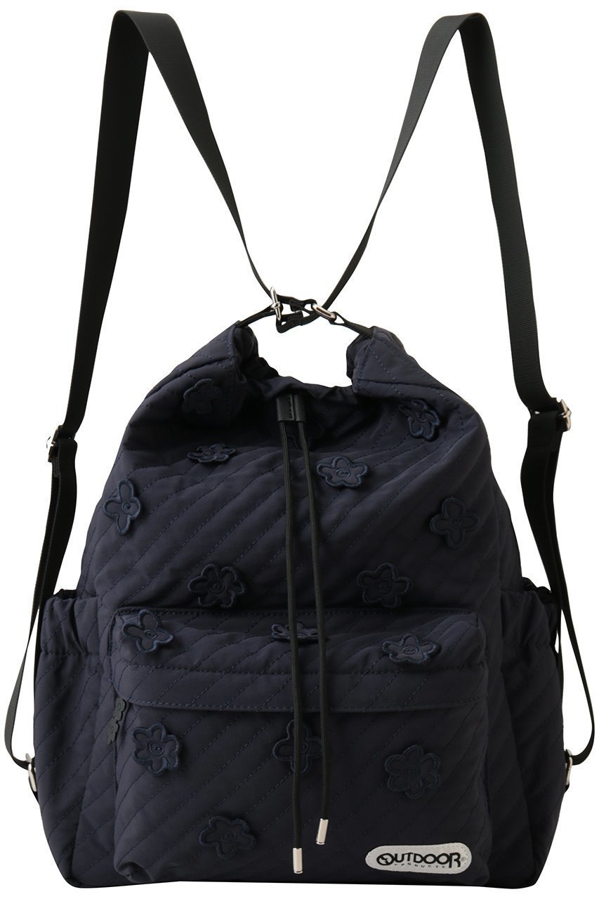 【ミュベール/MUVEIL】のアウトドアコラボ2WAYリュック インテリア・キッズ・メンズ・レディースファッション・服の通販 founy(ファニー) 　ファッション　Fashion　レディースファッション　Fashion for Women　バッグ　Bags　キルティング　Quilted, Quilting　スポーティ　Sporty, Casual Athletic　ドット　Polka Dot, Dot Pattern　バイアス　Bias, Diagonal Cut　フラワー　Flower, Floral　モチーフ　Motif, Design Theme　リュック　Backpack, Rucksack　手描き　Hand-Drawn, Illustrated　新作・新入荷　New Arrivals / New In　ネイビー|ID: prp329100004872716 ipo3291000000036343497