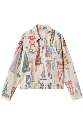 【マザー/MOTHER】 THE BRUISER フラッグプリントジャケット (PER)人気、トレンドファッション・服の通販 founy(ファニー) ファッション Fashion レディースファッション Fashion for Women アウター Coat / Outerwear Collection レディースジャケット・軽アウター Jackets ジャケット Jacket, Outerwear バランス Balance, Style Balance フレア Flare, Flared プリント Print, Printed Pattern モダン Modern, Contemporary ワイド Wide, Wide Fit |ID:prp329100004872721