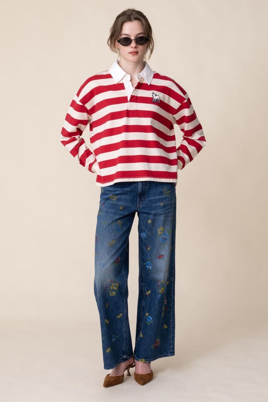 【マザー/MOTHER】のTHE BOXY MATCH ラムモチーフ ボーダー ポロカラートップス (GOR) 人気、トレンドファッション・服の通販 founy(ファニー) ファッション Fashion レディースファッション Fashion for Women トップス・カットソー Cut & Sew Tops シャツ・ブラウス・オフィスカジュアル Elegant Blouses & Button-Ups ポロシャツ・きれいめカジュアル Smart-Casual Polo Tops バランス Balance, Style Balance パッチ Patch, Appliqué ボーダー Border, Stripe ポロシャツ Polo Shirt, Collared Tee モチーフ Motif, Design Theme 新作・新入荷 New Arrivals / New In other-7|ID: prp329100004872722 ipo3291000000036343554