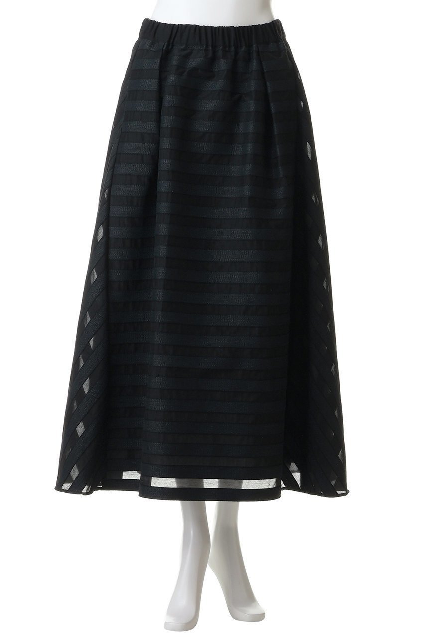 【ドメル/DOMELLE】のシアー ストライプ スカート 人気、トレンドファッション・服の通販 founy(ファニー) 　ファッション　Fashion　レディースファッション　Fashion for Women　スカート　Skirts　ロングスカート　Long Skirts / Maxi & Midi Skirts　カッティング　Cutting Detail　ギャザー　Gathered, Ruffled　サマー　Summer, Summer Style　シアー　Sheer, See-Through　シンプル　Simple, Minimal　ストライプ　Stripe, Striped Pattern　ロング　Long, Long-Length　新作・新入荷　New Arrivals / New In　other-2|ID: prp329100004872729 ipo3291000000036343606