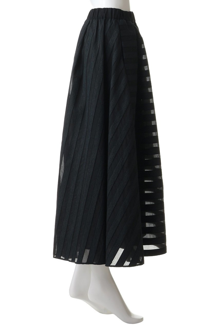 【ドメル/DOMELLE】のシアー ストライプ スカート 人気、トレンドファッション・服の通販 founy(ファニー) 　ファッション　Fashion　レディースファッション　Fashion for Women　スカート　Skirts　ロングスカート　Long Skirts / Maxi & Midi Skirts　カッティング　Cutting Detail　ギャザー　Gathered, Ruffled　サマー　Summer, Summer Style　シアー　Sheer, See-Through　シンプル　Simple, Minimal　ストライプ　Stripe, Striped Pattern　ロング　Long, Long-Length　新作・新入荷　New Arrivals / New In　other-3|ID: prp329100004872729 ipo3291000000036343607