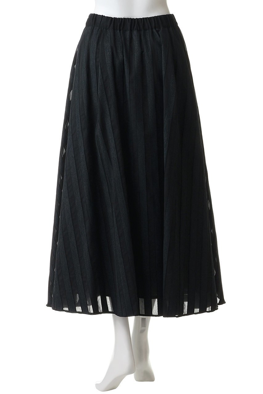 【ドメル/DOMELLE】のシアー ストライプ スカート 人気、トレンドファッション・服の通販 founy(ファニー) 　ファッション　Fashion　レディースファッション　Fashion for Women　スカート　Skirts　ロングスカート　Long Skirts / Maxi & Midi Skirts　カッティング　Cutting Detail　ギャザー　Gathered, Ruffled　サマー　Summer, Summer Style　シアー　Sheer, See-Through　シンプル　Simple, Minimal　ストライプ　Stripe, Striped Pattern　ロング　Long, Long-Length　新作・新入荷　New Arrivals / New In　other-4|ID: prp329100004872729 ipo3291000000036343608