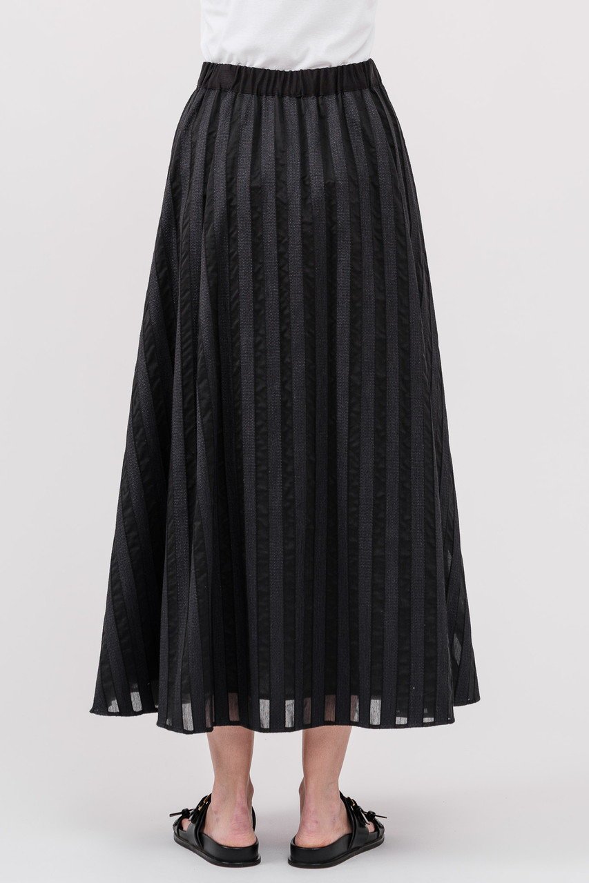 【ドメル/DOMELLE】のシアー ストライプ スカート 大人の最旬トレンドファッション＆コーディネート founy(ファウニー) 　ファッション　Fashion　レディースファッション　Fashion for Women　スカート　Skirts　ロングスカート　Long Skirts / Maxi & Midi Skirts　カッティング　Cutting Detail　ギャザー　Gathered, Ruffled　サマー　Summer, Summer Style　シアー　Sheer, See-Through　シンプル　Simple, Minimal　ストライプ　Stripe, Striped Pattern　ロング　Long, Long-Length　other-8|ID: prp329100004872729 ipo3291000000037238028