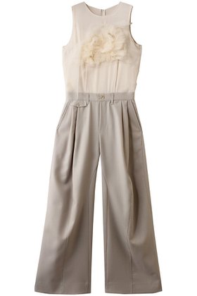 【チカ キサダ/CHIKA KISADA】のチュール デザイン コンビネゾン 人気、トレンドファッション・服の通販 founy(ファニー) ファッション Fashion レディースファッション Fashion for Women パンツ Pants & Trousers コンビネゾン Jumpsuit, All-in-One チュール Tulip, Tulip Motif ドッキング Docking, Mixed Material ノースリーブ Sleeveless, No-Sleeve フェミニン Feminine, Girly |ID:prp329100004872730