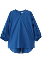 【ドメル/DOMELLE】のコットン ナイロン タフタブラウス 人気、トレンドファッション・服の通販 founy(ファニー) ファッション Fashion レディースファッション Fashion for Women トップス・カットソー Cut & Sew Tops シャツ・ブラウス・オフィスカジュアル Elegant Blouses & Button-Ups おすすめ Recommended / Our Picks ジャカード／ジャガード Jacquard, Woven Pattern スリット Slit, Slit Detail スリーブ Sleeve, Long Sleeve / Short Sleeve セットアップ Set-Up, Coordinated Outfit タフタ Taffeta, Structured Fabric プリント Print, Printed Pattern リゾート Resort, Vacation Style ロング Long, Long-Length 新作・新入荷 New Arrivals / New In thumbnail ブルー|ID: prp329100004872735 ipo3291000000036343659