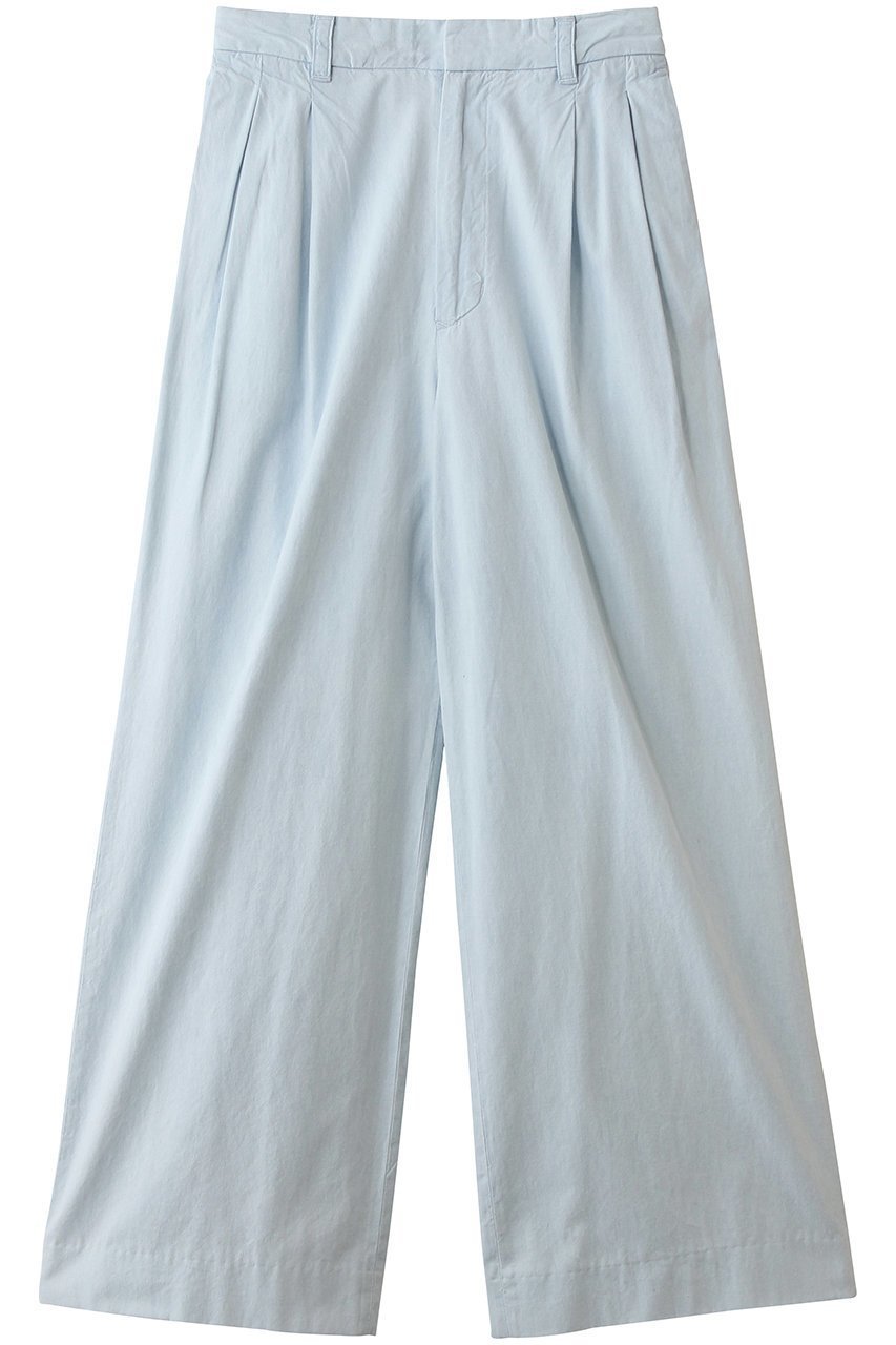 【マディソンブルー/MADISONBLUE】のPLEATED WIDE LEG PT CHAMBRAY(VW) ワイドパンツ 人気、トレンドファッション・服の通販 founy(ファニー) 　ファッション　Fashion　レディースファッション　Fashion for Women　スカート　Skirts　シャンブレー　Chambray, Denim-Like Fabric　バランス　Balance, Style Balance　ルーズ　Loose, Oversized　ワイド　Wide, Wide Fit　エレガント 上品　Elegant　再入荷　Restock / Back in Stock　 other-1|ID: prp329100004872740 ipo3291000000036343699