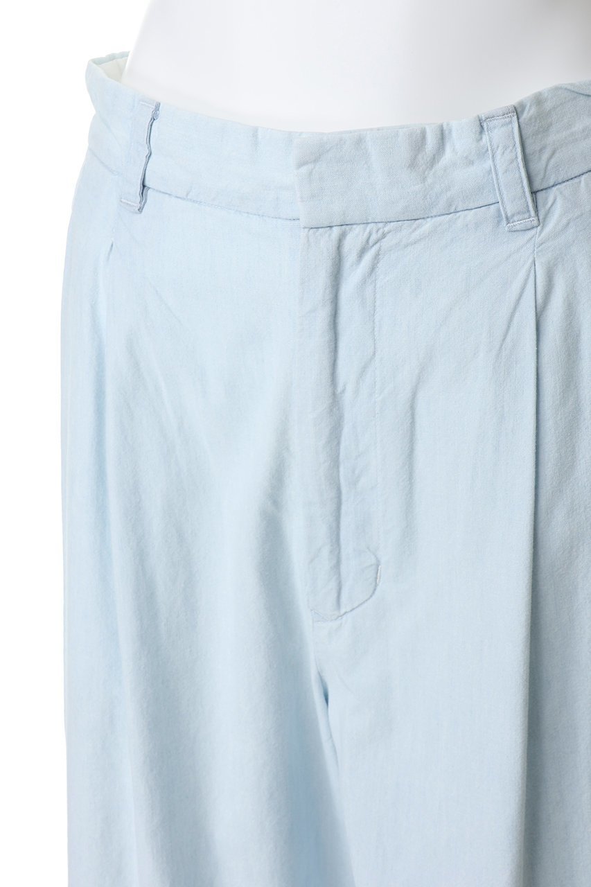 【マディソンブルー/MADISONBLUE】のPLEATED WIDE LEG PT CHAMBRAY(VW) ワイドパンツ 人気、トレンドファッション・服の通販 founy(ファニー) 　ファッション　Fashion　レディースファッション　Fashion for Women　スカート　Skirts　シャンブレー　Chambray, Denim-Like Fabric　バランス　Balance, Style Balance　ルーズ　Loose, Oversized　ワイド　Wide, Wide Fit　エレガント 上品　Elegant　再入荷　Restock / Back in Stock　other-5|ID: prp329100004872740 ipo3291000000036343704