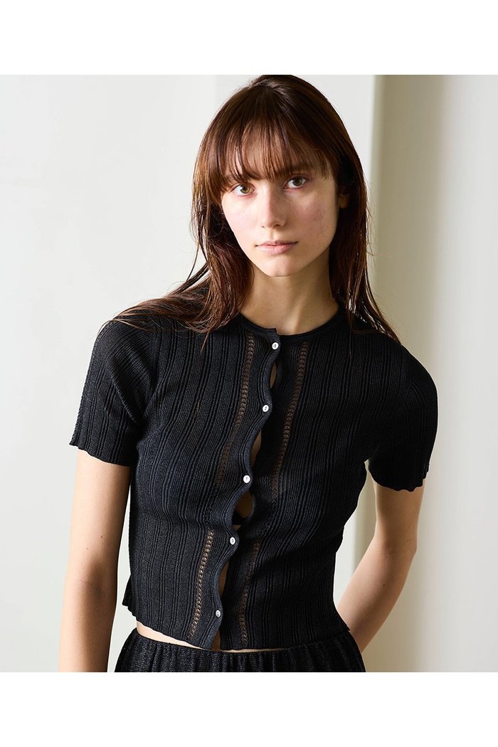 【マリリンムーン/MARILYN MOON】の【WALANCE】ペーパーリブニット2wayトップス インテリア・キッズ・メンズ・レディースファッション・服の通販 founy(ファニー) https://founy.com/ ファッション Fashion レディースファッション Fashion for Women トップス・カットソー Cut & Sew Tops ニット Knit Tops & Sweaters カジュアルプルオーバー・ニットトップス Pullovers & Knit Tops / Casual Pullovers エレガント 上品 Elegant 夏 Summer 透かし Cut-Out, Lacework |ID: prp329100004872748 ipo3291000000036343761