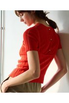 【マリリンムーン/MARILYN MOON】の【WALANCE】ペーパーリブニット2wayトップス 人気、トレンドファッション・服の通販 founy(ファニー) ファッション Fashion レディースファッション Fashion for Women トップス・カットソー Cut & Sew Tops ニット Knit Tops & Sweaters カジュアルプルオーバー・ニットトップス Pullovers & Knit Tops / Casual Pullovers エレガント 上品 Elegant 夏 Summer 新作・新入荷 New Arrivals / New In 透かし Cut-Out, Lacework thumbnail カラント|ID: prp329100004872748 ipo3291000000036343764