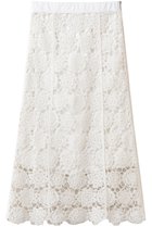 【マリリンムーン/MARILYN MOON】のクロシェニットスカート ホワイト|ID: prp329100004872749 ipo3291000000036343769