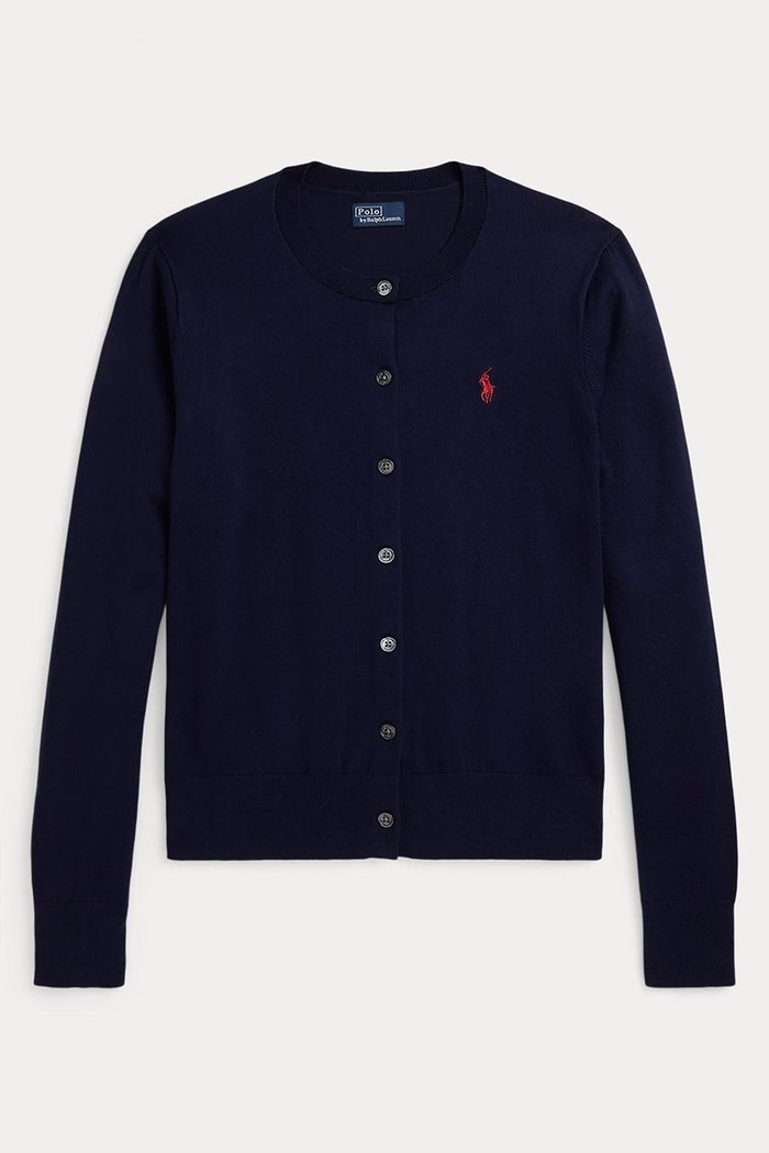 【ラルフローレン/RALPH LAUREN】の【POLO RALPH LAUREN】コットン クルーネック カーディガン インテリア・キッズ・メンズ・レディースファッション・服の通販 founy(ファニー) https://founy.com/ ファッション Fashion レディースファッション Fashion for Women トップス・カットソー Cut & Sew Tops ニット Knit Tops & Sweaters カーディガン・羽織り Layered Style Cardigans なめらか Smooth, Silky Texture カフス Cuff Design カーディガン Cardigan, Knitwear スリム Slim, Slim Fit フィット Fit, Slim Fit ベーシック Basic, Essential 定番 Standard, Basic Item 新作・新入荷 New Arrivals / New In |ID: prp329100004872752 ipo3291000000036343793