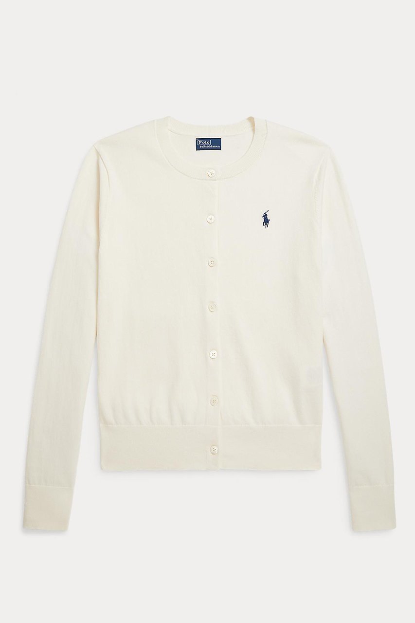 【ラルフローレン/RALPH LAUREN】の【POLO RALPH LAUREN】コットン クルーネック カーディガン インテリア・キッズ・メンズ・レディースファッション・服の通販 founy(ファニー) 　ファッション　Fashion　レディースファッション　Fashion for Women　トップス・カットソー　Cut & Sew Tops　ニット　Knit Tops & Sweaters　カーディガン・羽織り　Layered Style Cardigans　なめらか　Smooth, Silky Texture　カフス　Cuff Design　カーディガン　Cardigan, Knitwear　スリム　Slim, Slim Fit　フィット　Fit, Slim Fit　ベーシック　Basic, Essential　定番　Standard, Basic Item　ナチュラル|ID: prp329100004872752 ipo3291000000036904797