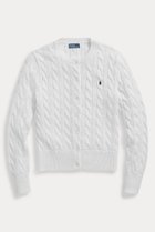 【ラルフローレン/RALPH LAUREN】の【POLO RALPH LAUREN】ケーブルニット コットン クルーネック カーディガン ホワイト|ID: prp329100004872753 ipo3291000000036343797