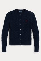 【ラルフローレン/RALPH LAUREN】の【POLO RALPH LAUREN】ケーブルニット コットン クルーネック カーディガン ネイビー|ID: prp329100004872753 ipo3291000000037238079