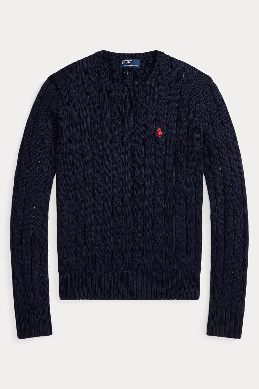 【ラルフローレン/RALPH LAUREN】の【POLO RALPH LAUREN】ケーブルニット コットン クルーネック セーター 大人の最旬トレンドファッション＆コーディネート founy(ファウニー) 　ファッション　Fashion　レディースファッション　Fashion for Women　トップス・カットソー　Cut & Sew Tops　ニット　Knit Tops & Sweaters　カジュアルプルオーバー・ニットトップス　Pullovers & Knit Tops / Casual Pullovers　カフス　Cuff Design　スリム　Slim, Slim Fit　セーター　Sweater, Knitwear　バランス　Balance, Style Balance　フィット　Fit, Slim Fit　エレガント 上品　Elegant　 other-1|ID: prp329100004872754 ipo3291000000036343803