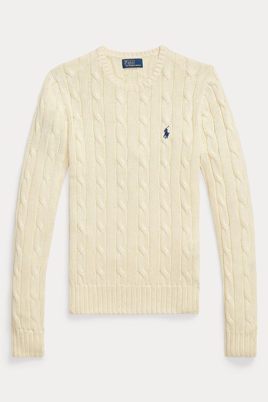 【ラルフローレン/RALPH LAUREN】の【POLO RALPH LAUREN】ケーブルニット コットン クルーネック セーター インテリア・キッズ・メンズ・レディースファッション・服の通販 founy(ファウニー) 　ファッション　Fashion　レディースファッション　Fashion for Women　トップス・カットソー　Cut & Sew Tops　ニット　Knit Tops & Sweaters　カジュアルプルオーバー・ニットトップス　Pullovers & Knit Tops / Casual Pullovers　カフス　Cuff Design　スリム　Slim, Slim Fit　セーター　Sweater, Knitwear　バランス　Balance, Style Balance　フィット　Fit, Slim Fit　エレガント 上品　Elegant　ナチュラル|ID: prp329100004872754 ipo3291000000036343806
