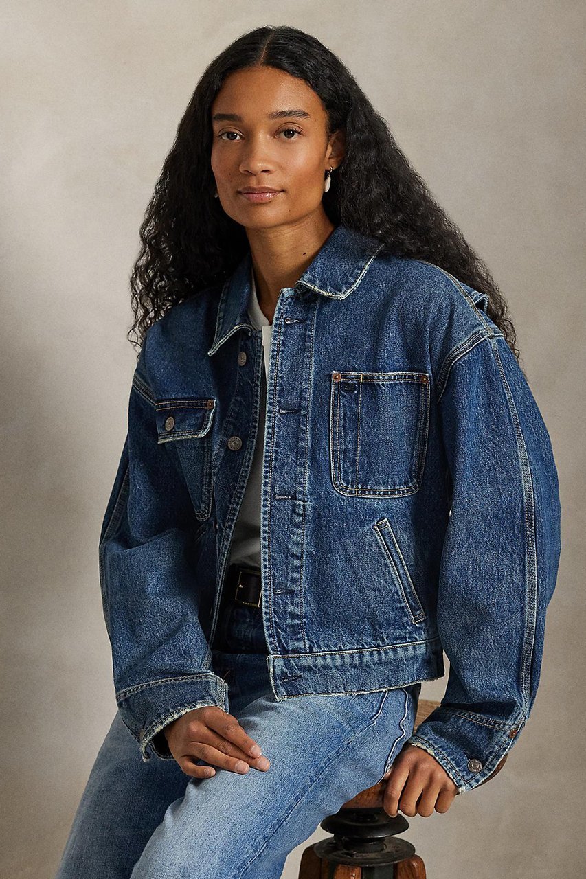 【ラルフローレン/RALPH LAUREN】の【POLO RALPH LAUREN】デニム ダンガリー ジャケット 人気、トレンドファッション・服の通販 founy(ファニー) ファッション Fashion レディースファッション Fashion for Women アウター Coat / Outerwear Collection レディースジャケット・軽アウター Jackets ブルゾンジャケット・スポーティアウター Blouson Jackets ショルダー Shoulder, Shoulder Strap ジャケット Jacket, Outerwear ダンガリー Dungaree, Chambray デニム Denim, Jeans Material ドロップ Drop Shoulder, Dropped Style バランス Balance, Style Balance パッチ Patch, Appliqué フィット Fit, Slim Fit ブルゾン Blouson, Bomber Jacket ポケット Pocket, Pocket Detail メタル Metal, Metal Parts リラックス Relax, Relaxed Fit ヴィンテージ Vintage Style 新作・新入荷 New Arrivals / New In other-2|ID: prp329100004872756 ipo3291000000036343819