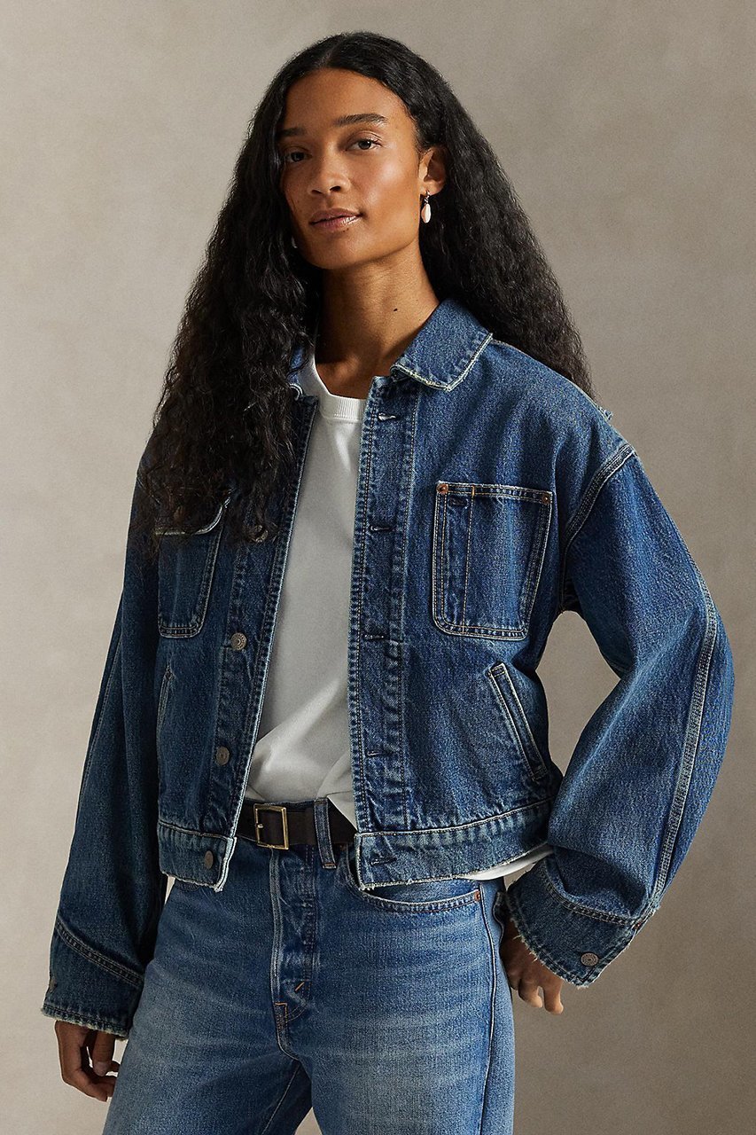 【ラルフローレン/RALPH LAUREN】の【POLO RALPH LAUREN】デニム ダンガリー ジャケット 人気、トレンドファッション・服の通販 founy(ファニー) ファッション Fashion レディースファッション Fashion for Women アウター Coat / Outerwear Collection レディースジャケット・軽アウター Jackets ブルゾンジャケット・スポーティアウター Blouson Jackets ショルダー Shoulder, Shoulder Strap ジャケット Jacket, Outerwear ダンガリー Dungaree, Chambray デニム Denim, Jeans Material ドロップ Drop Shoulder, Dropped Style バランス Balance, Style Balance パッチ Patch, Appliqué フィット Fit, Slim Fit ブルゾン Blouson, Bomber Jacket ポケット Pocket, Pocket Detail メタル Metal, Metal Parts リラックス Relax, Relaxed Fit ヴィンテージ Vintage Style 新作・新入荷 New Arrivals / New In other-7|ID: prp329100004872756 ipo3291000000036343824