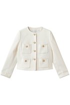 【アルアバイル/allureville】の【Loulou Willoughby】ツイードツイルクルージャケット アイボリー|ID: prp329100004872758 ipo3291000000036343835