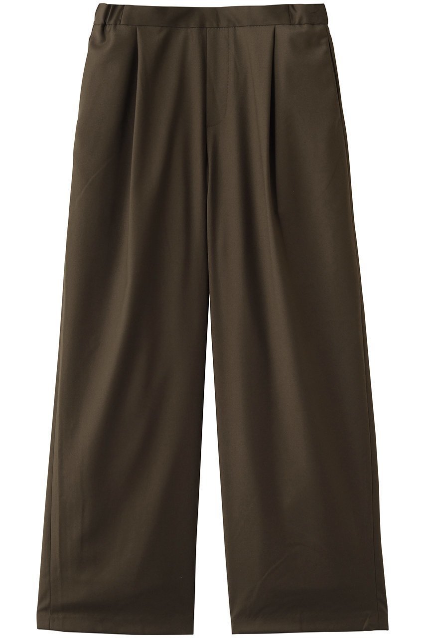 【ミズイロ インド/mizuiro ind】のtwo tuck slacks パンツ インテリア・キッズ・メンズ・レディースファッション・服の通販 founy(ファウニー) 　ファッション　Fashion　レディースファッション　Fashion for Women　パンツ　Pants & Trousers　おすすめ　Recommended / Our Picks　シンプル　Simple, Minimal　ドレープ　Drape, Draping Fabric　ワイド　Wide, Wide Fit　エレガント 上品　Elegant　d.brown|ID: prp329100004872759 ipo3291000000036343845