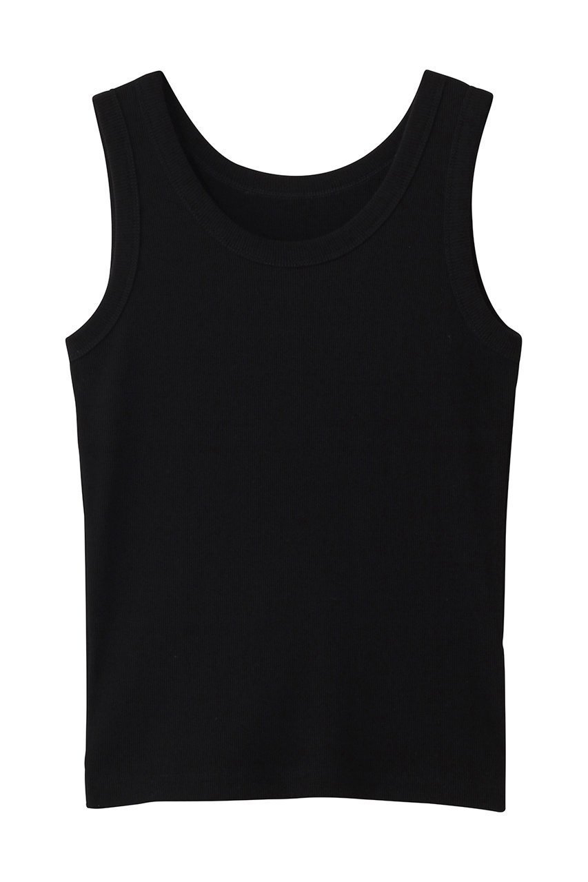 【ティアラ/Tiara】のリブタンクトップ インテリア・キッズ・メンズ・レディースファッション・服の通販 founy(ファニー) 　ファッション　Fashion　レディースファッション　Fashion for Women　トップス・カットソー　Cut & Sew Tops　キャミソール&ノースリーブ　Camisoles & Sleeveless Tops　シャツ・ブラウス・オフィスカジュアル　Elegant Blouses & Button-Ups　ロングTシャツ・Tシャツ　Longline T-Shirts & Tees　カットソー・ベーシックTシャツ　Cut-and-Sewn Tops / Stretch Tees & Basics　インナー　Innerwear　キャミソール　Camisole, Spaghetti Strap Top　コンパクト　Compact, Small Size　シンプル　Simple, Minimal　タンク　Tank Top, Sleeveless Top　ベーシック　Basic, Essential　新作・新入荷　New Arrivals / New In　ブラック|ID: prp329100004872760 ipo3291000000036343855