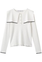 【ティアラ/Tiara】のスクエアカラーリブニット 人気、トレンドファッション・服の通販 founy(ファニー) ファッション Fashion レディースファッション Fashion for Women トップス・カットソー Cut & Sew Tops ニット Knit Tops & Sweaters カジュアルプルオーバー・ニットトップス Pullovers & Knit Tops / Casual Pullovers コンパクト Compact, Small Size ジャケット Jacket, Outerwear スクエア Square, Square Shape パール Pearl, Pearl Accent フェミニン Feminine, Girly 新作・新入荷 New Arrivals / New In thumbnail ホワイト|ID: prp329100004872767 ipo3291000000036343944