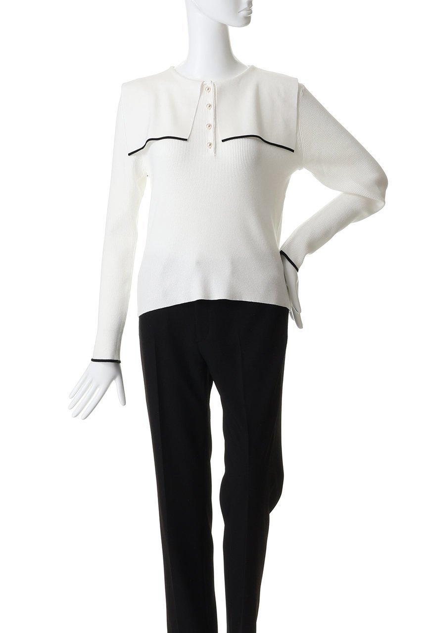 【ティアラ/Tiara】のスクエアカラーリブニット 人気、トレンドファッション・服の通販 founy(ファニー) ファッション Fashion レディースファッション Fashion for Women トップス・カットソー Cut & Sew Tops ニット Knit Tops & Sweaters カジュアルプルオーバー・ニットトップス Pullovers & Knit Tops / Casual Pullovers コンパクト Compact, Small Size ジャケット Jacket, Outerwear スクエア Square, Square Shape パール Pearl, Pearl Accent フェミニン Feminine, Girly 新作・新入荷 New Arrivals / New In other-2|ID: prp329100004872767 ipo3291000000036343945