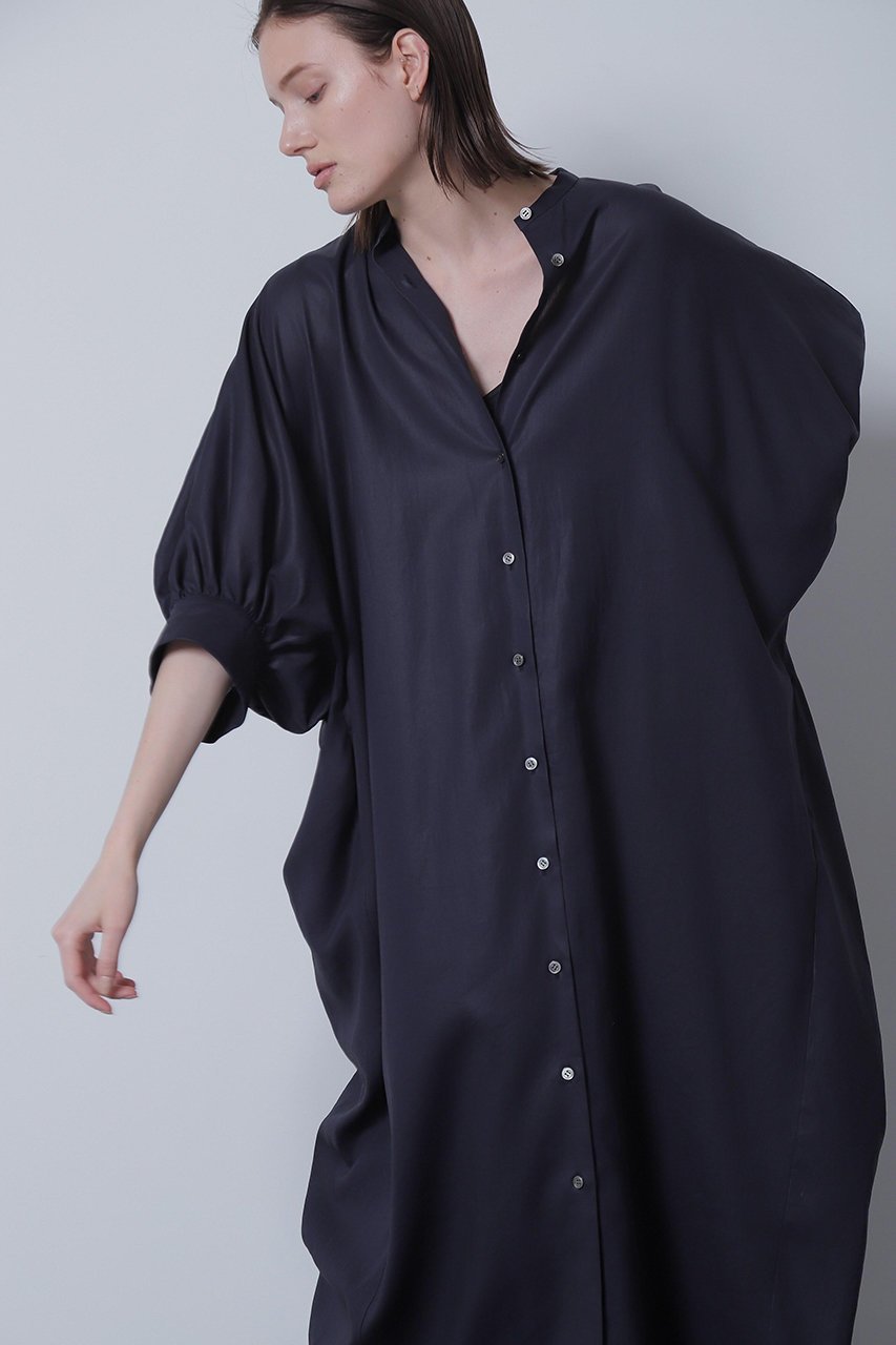 【ヒューエルミュージアム/hueLe Museum】の【hLM】80/2 GV ビエラ インテリア・キッズ・メンズ・レディースファッション・服の通販 founy(ファニー) 　ファッション　Fashion　レディースファッション　Fashion for Women　ワンピース　Dresses　チュニック　Tunic Tops & Dresses　エレガント 上品　Elegant　チュニック　Tunic, Long Top　ドレス　Dress, One-Piece　フォルム　Silhouette, Form　ロング　Long, Long-Length　ネイビー|ID: prp329100004872777 ipo3291000000036344097