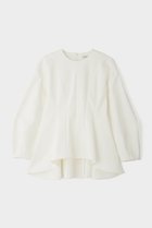 【ル フィル/LE PHIL】のダブルクロスストレッチブラウス 人気、トレンドファッション・服の通販 founy(ファニー) ファッション Fashion レディースファッション Fashion for Women トップス・カットソー Cut & Sew Tops シャツ・ブラウス・オフィスカジュアル Elegant Blouses & Button-Ups おすすめ Recommended / Our Picks なめらか Smooth, Silky Texture スリーブ Sleeve, Long Sleeve / Short Sleeve セットアップ Set-Up, Coordinated Outfit フレア Flare, Flared ロング Long, Long-Length エレガント 上品 Elegant thumbnail ホワイト|ID: prp329100004872787 ipo3291000000036344264