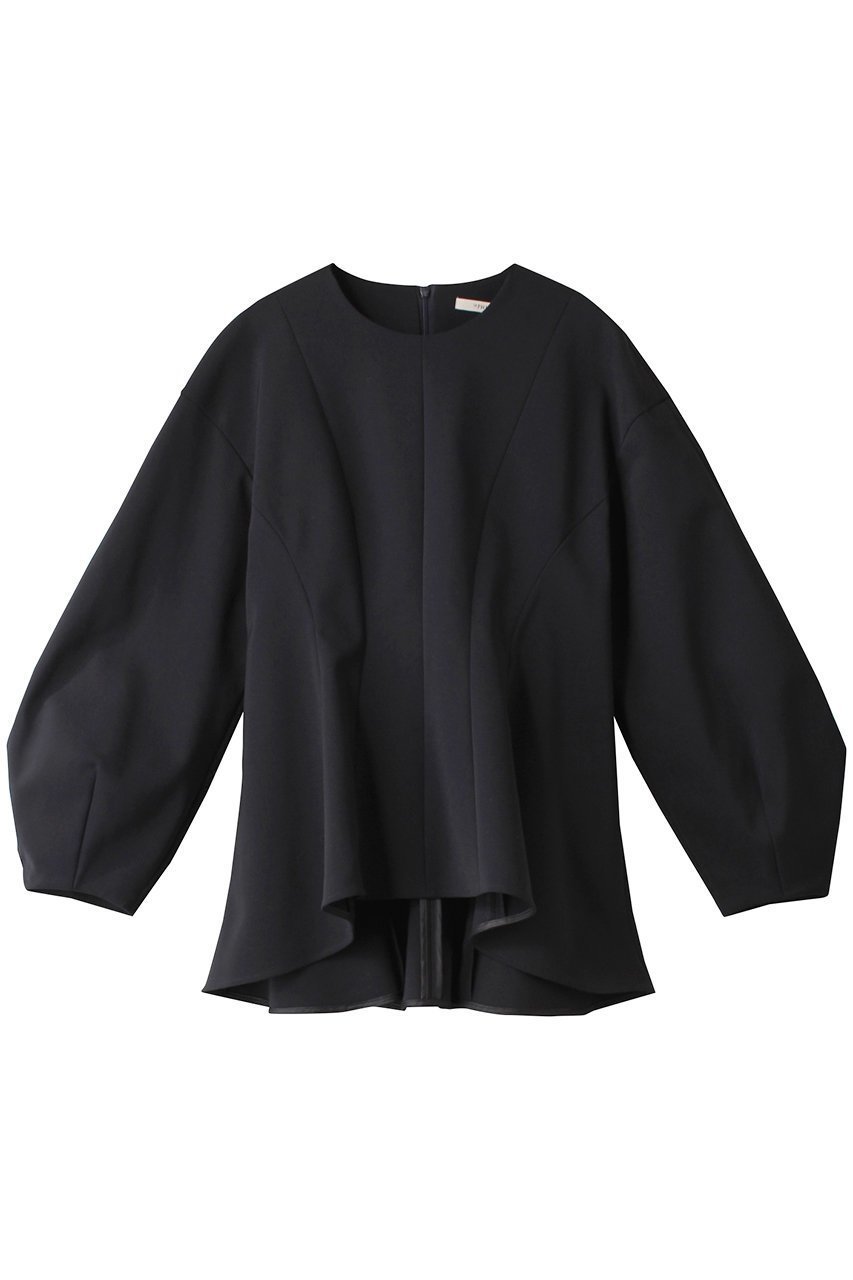 【ル フィル/LE PHIL】のダブルクロスストレッチブラウス インテリア・キッズ・メンズ・レディースファッション・服の通販 founy(ファニー) 　ファッション　Fashion　レディースファッション　Fashion for Women　トップス・カットソー　Cut & Sew Tops　シャツ・ブラウス・オフィスカジュアル　Elegant Blouses & Button-Ups　おすすめ　Recommended / Our Picks　なめらか　Smooth, Silky Texture　スリーブ　Sleeve, Long Sleeve / Short Sleeve　セットアップ　Set-Up, Coordinated Outfit　フレア　Flare, Flared　ロング　Long, Long-Length　エレガント 上品　Elegant　ネイビー|ID: prp329100004872787 ipo3291000000036344266