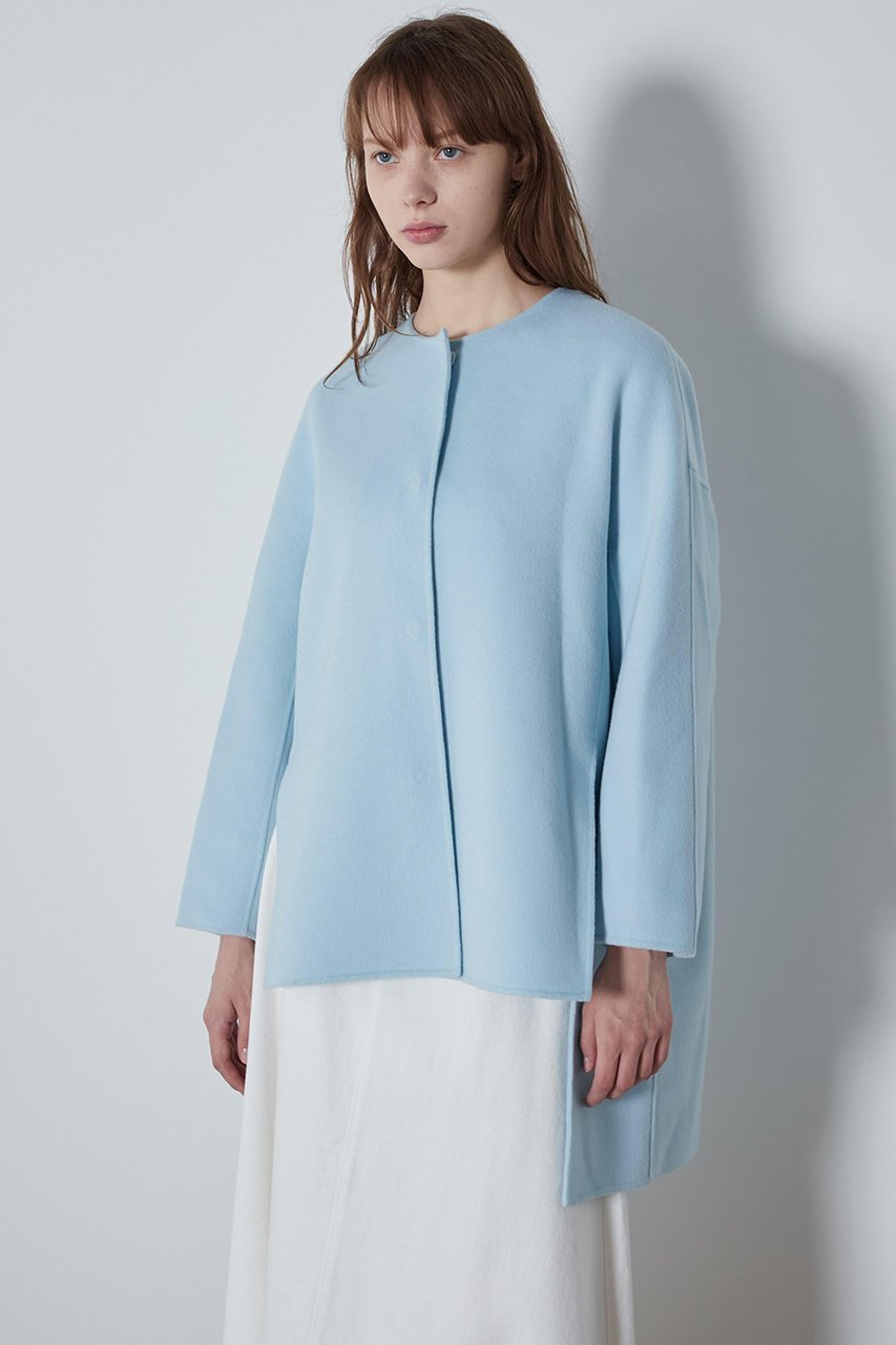 【ル フィル/LE PHIL】のソフトウールリバーコート インテリア・キッズ・メンズ・レディースファッション・服の通販 founy(ファニー) ファッション Fashion レディースファッション Fashion for Women アウター Coat / Outerwear Collection コート・ロングコート・ピーコート Long Coats, Peacoats & More レディースジャケット・軽アウター Jackets なめらか Smooth, Silky Texture ジャケット Jacket, Outerwear スタンダード Standard, Basic ストレート Straight, Straight Cut スリット Slit, Slit Detail ブランケット Blanket, Throw Blanket ロング Long, Long-Length ブルー|ID: prp329100004872790 ipo3291000000036344293