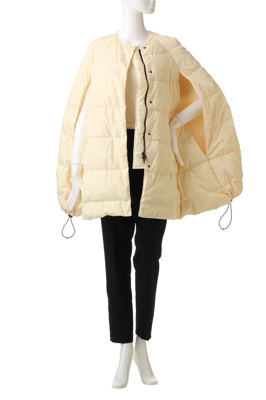 【ル フィル/LE PHIL】のパッフィーダウンケープ 人気、トレンドファッション・服の通販 founy(ファニー) 　ファッション　Fashion　レディースファッション　Fashion for Women　アウター　Coat / Outerwear Collection　コート・ロングコート・ピーコート　Long Coats, Peacoats & More　エレガント 上品　Elegant　クラシカル　Classical, Vintage-Inspired　ダウン　Down, Puffer　ドローコード　Drawcord, Drawstring Cord　フォルム　Silhouette, Form　other-8|ID: prp329100004872791 ipo3291000000036344313